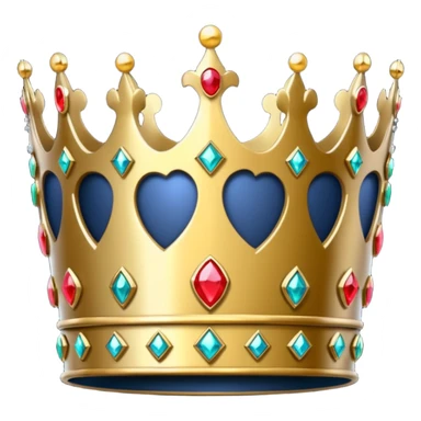 A standard dark crown for a king sticker