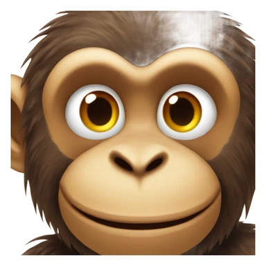 greedy monkey sticker