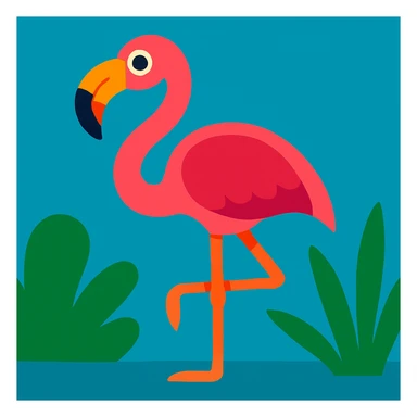 Flamingo sticker