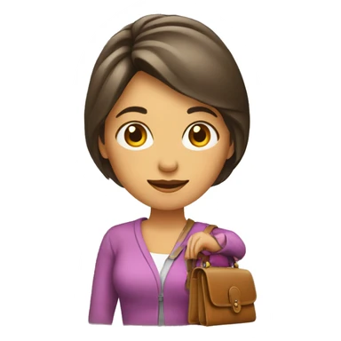 mujer con una cartera sin dinero sticker