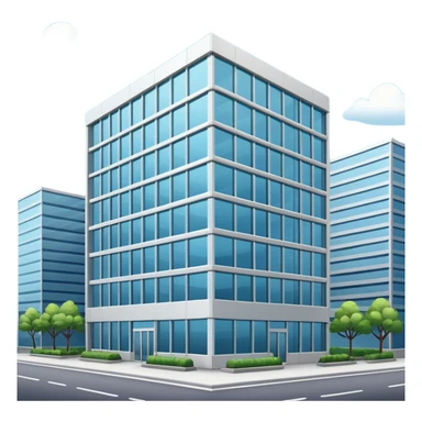 modern office building sticker