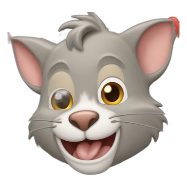 Jerry de tom et Jerry qui fait un coeur sticker