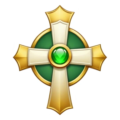 Priest's emblem with a touch of green sticker