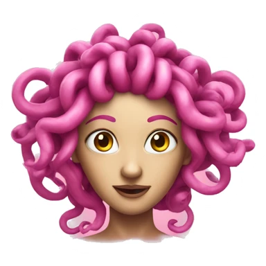 Pink Medusa  sticker