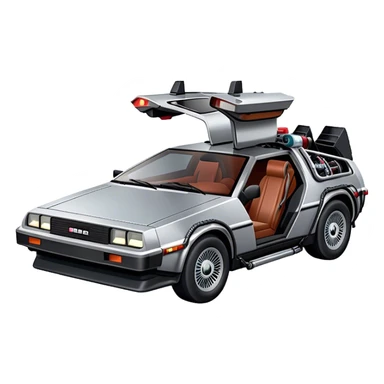 delorean back to future sticker