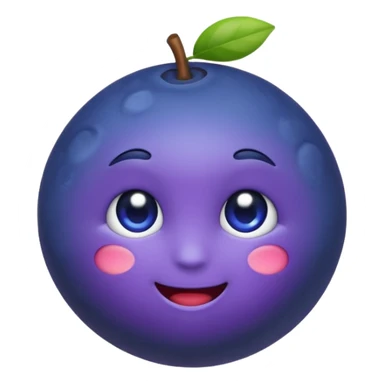 Un emoji fruit myrtille sticker
