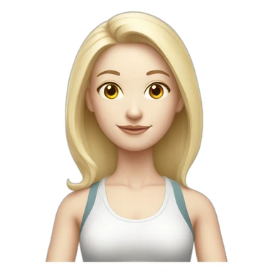 Pale skinned yoga teacher sticker