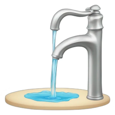 fuente de agua sticker