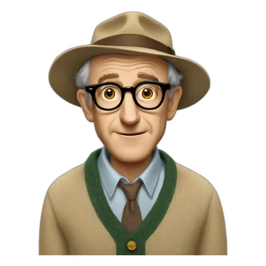woody allen sticker