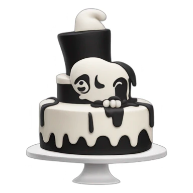 addams family birthday cake sticker