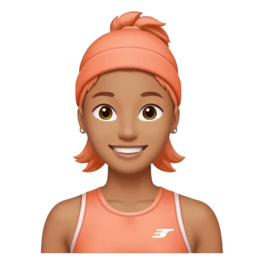 Exercícios cor roupa salmão  sticker