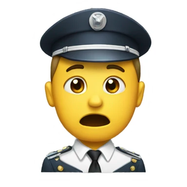 Crying salute sticker