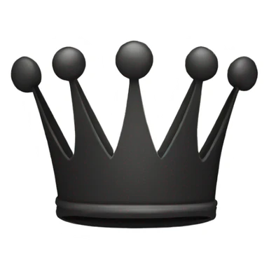 Black crown (only the crown) sticker