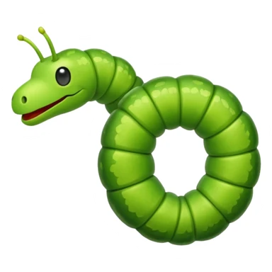 Inchworm inching sticker