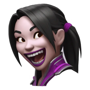 happy mileena from mortal kombat 10 sticker