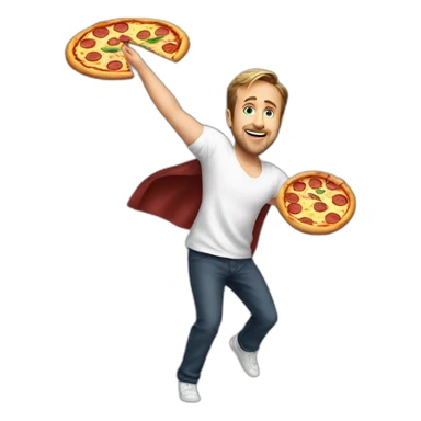 ryan-gosling-dancing-with-pizza sticker
