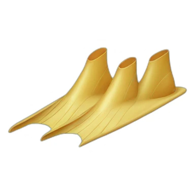 swimming fins sticker