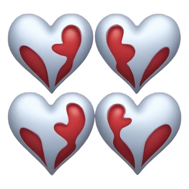 Three pulsing hearts sticker