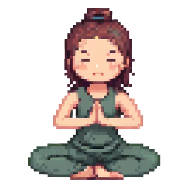 yoga girl sticker