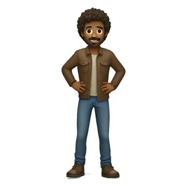 Man standing on a cliff sticker