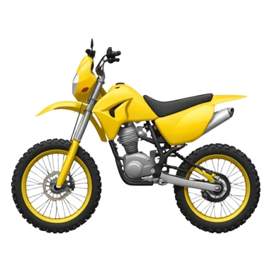 yellow enduro bike sticker