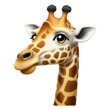 giraffe with doordash sticker