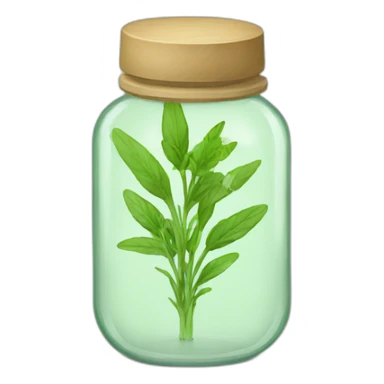 herbs in jar sticker