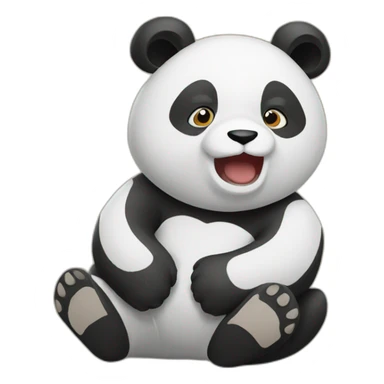 panda raid sticker