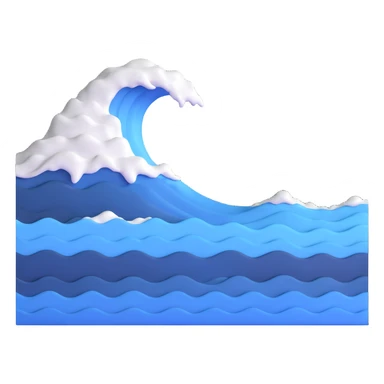 ocean wave sticker