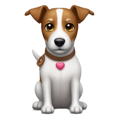 a jack russel wearing a teddy bear costume sticker