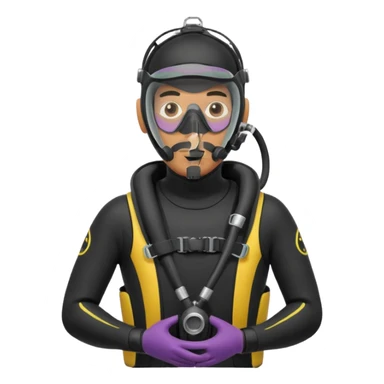 Moroccan male 38, scuba diving fan sticker