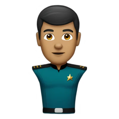 star trek officer sticker