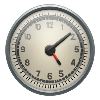 Clock in a style of speedometer  sticker