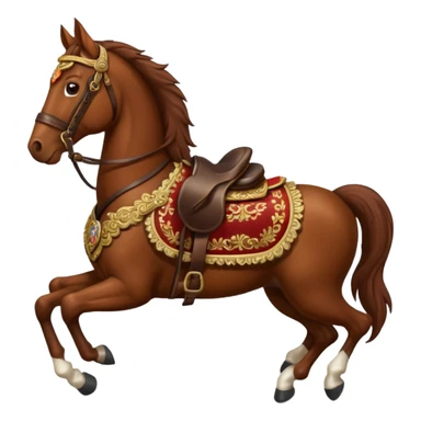 Horse with Cossack saddle sticker