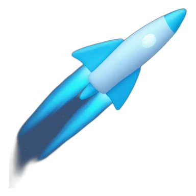a blue comet sticker