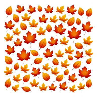 autumn leaves sticker