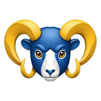 L.a. rams logo sticker
