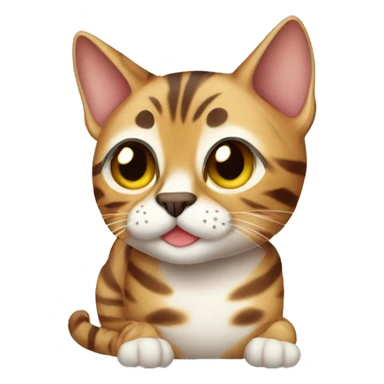 Cozy bengal cat  sticker