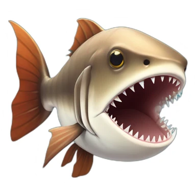 Angler Fish Shark sticker