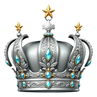 silbrige krone  sticker