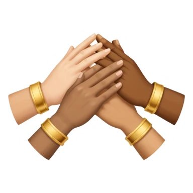 Symbol that represents the union of people sticker