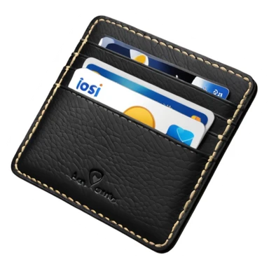 Card holder – slim wallet for credit cards. sticker