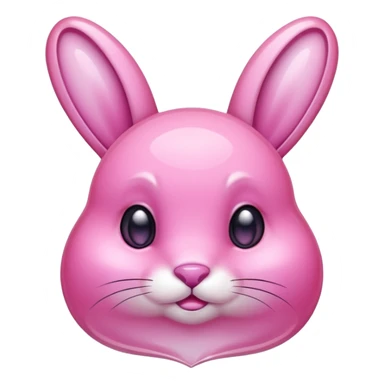  crystallized bunny pink sticker