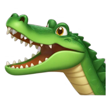 dangerous and horror Crocodile, alligator  sticker