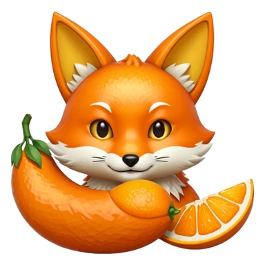 Kitsune fruit sticker