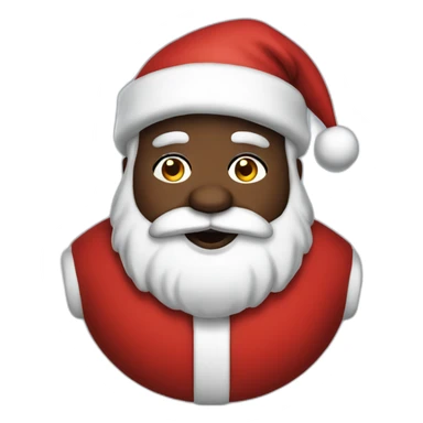 big fat Black Santa sticker