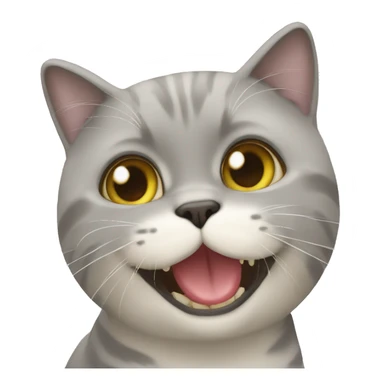 Un chat qui mange sticker