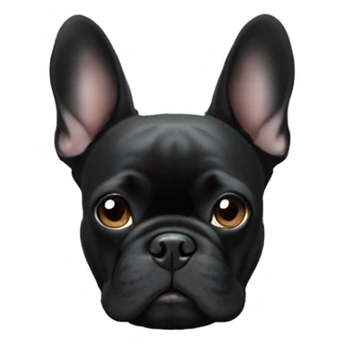 black frenchbulldog sticker