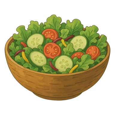 bowl of salad sticker