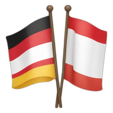 Germany and Poland flags sticker